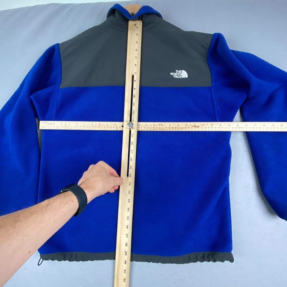 The North Face Polartec Denali Fleece Jacket Mens Large Full Zip cobalt blue - Picture 8 of 13